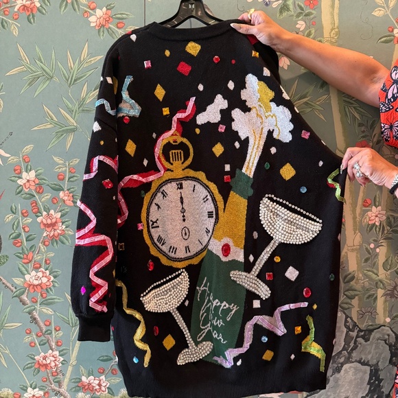 Queen of Sparkles New Year’s Eve sweater dress - Picture 3 of 4